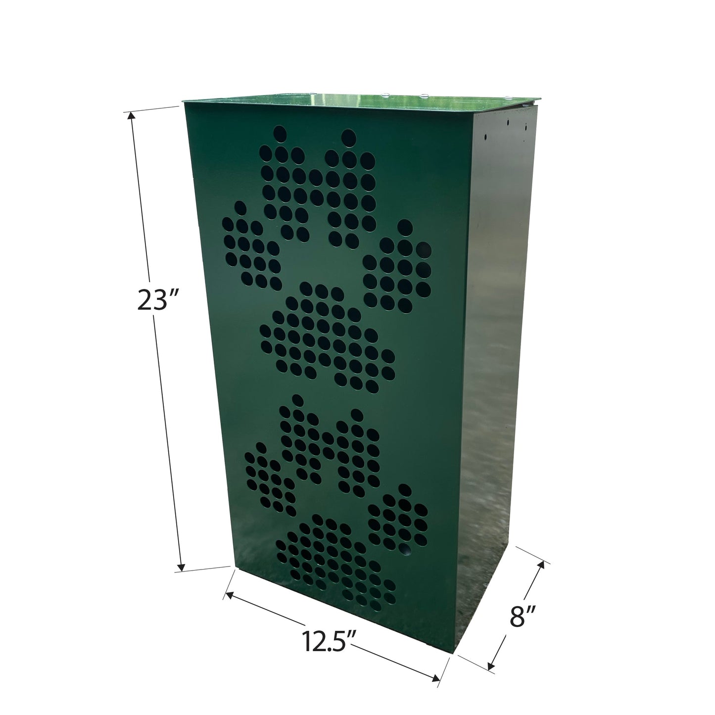 10 Gallon Pet Waste Steel Trash Receptacle with Lid - Hercules Inc. Shop