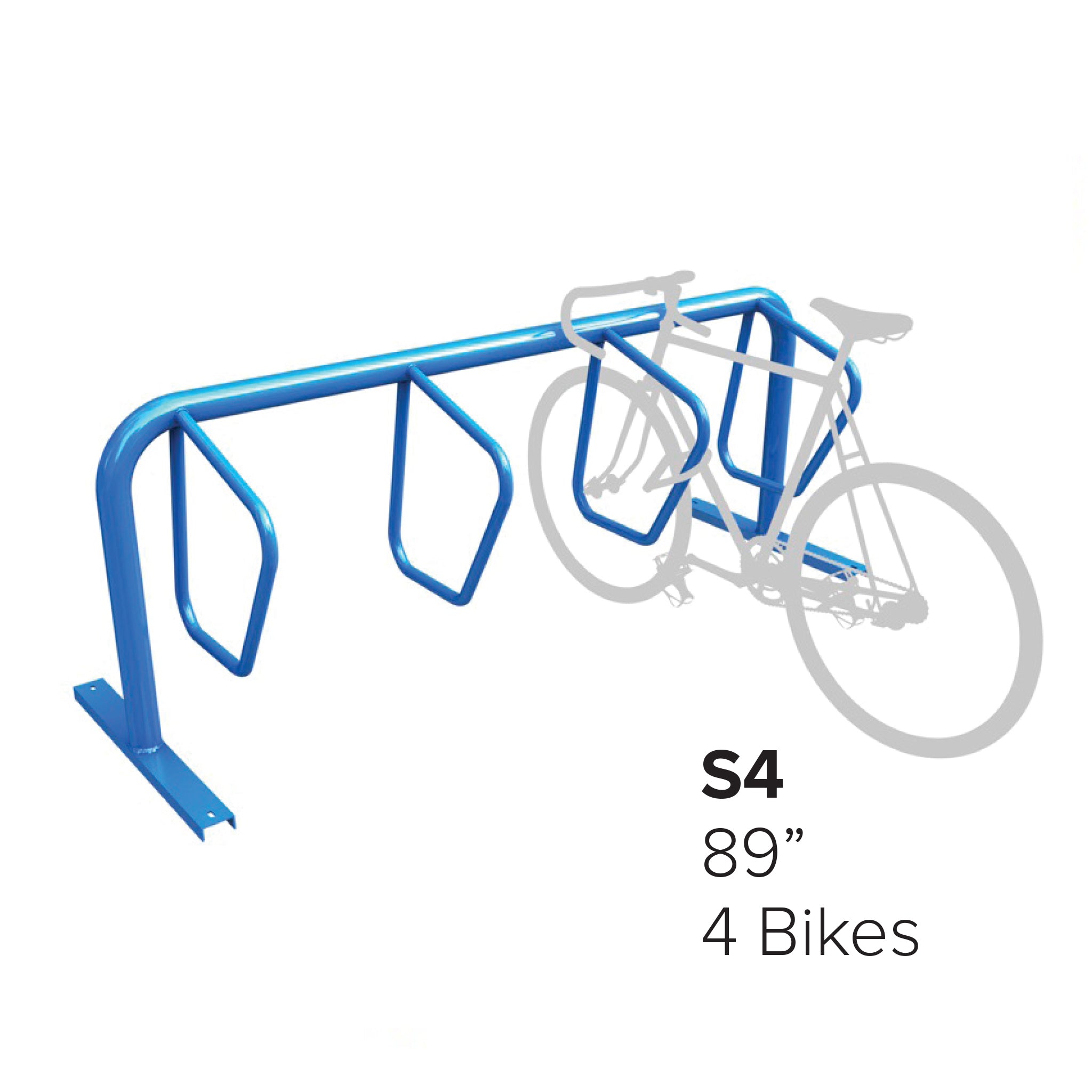 Campus Rack: Single-Sided 4-Bike Parking Solution – Hercules Outdoor ...