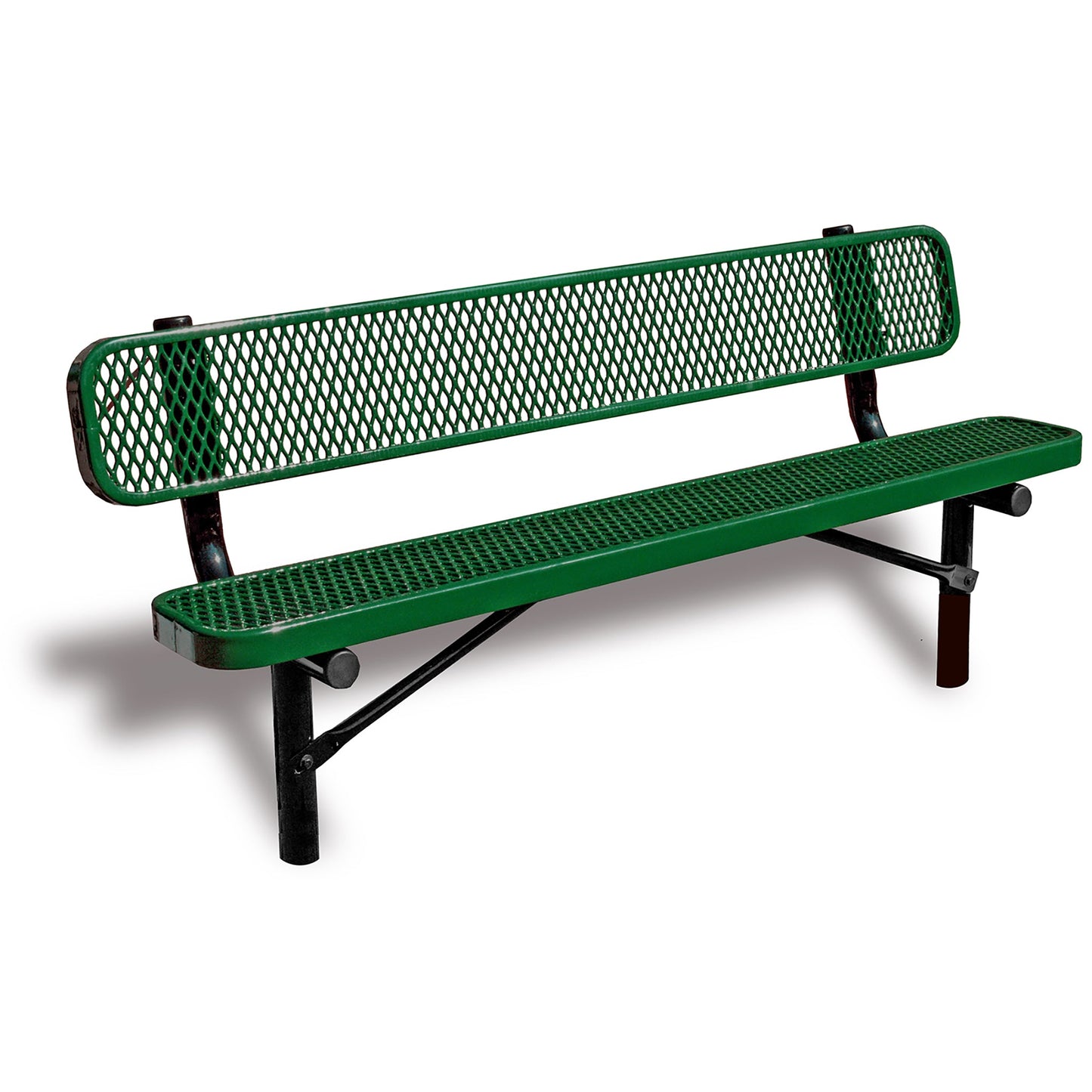 Park Bench with Back Rest - Hercules Inc. Shop