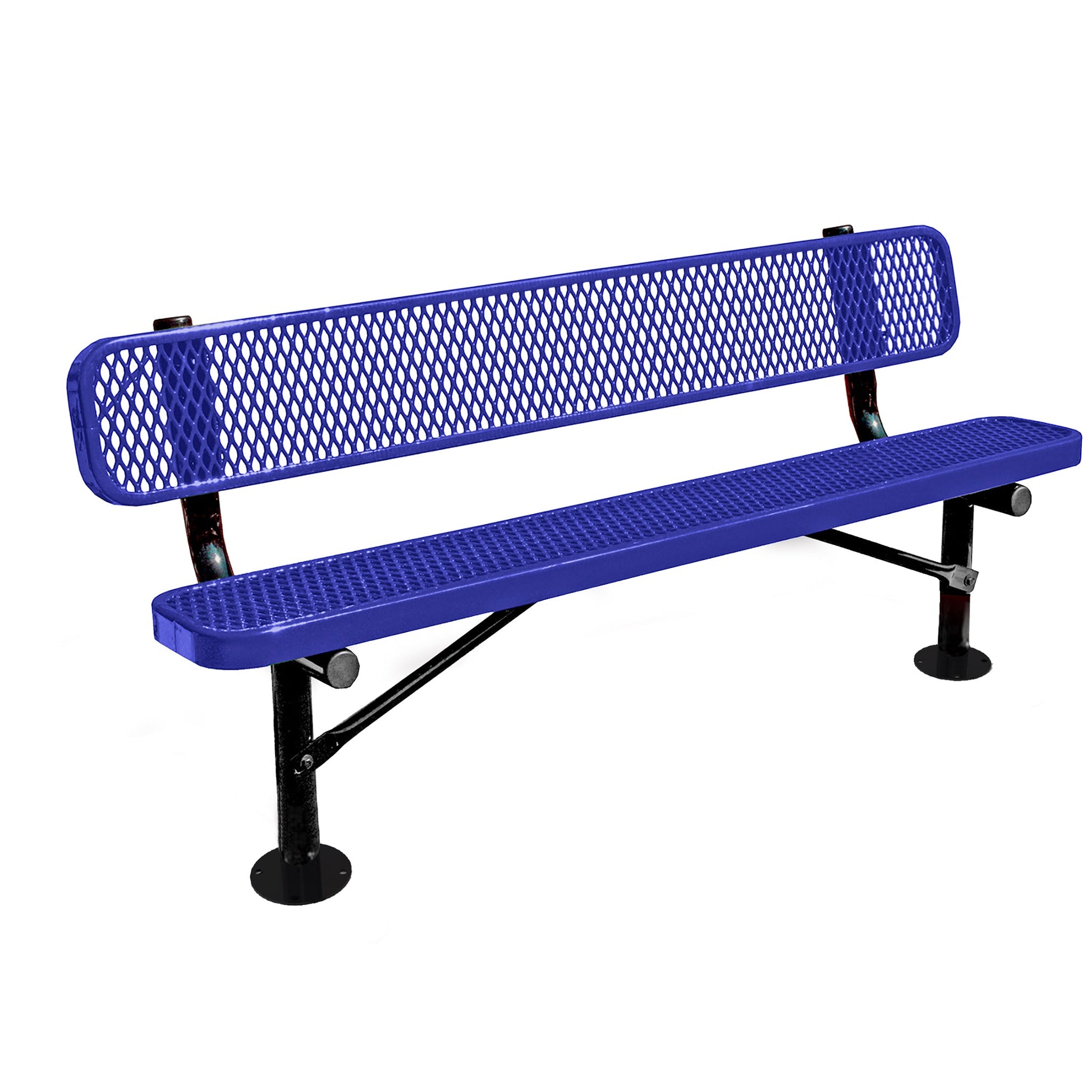 Park Bench with Back Rest - Hercules Inc. Shop